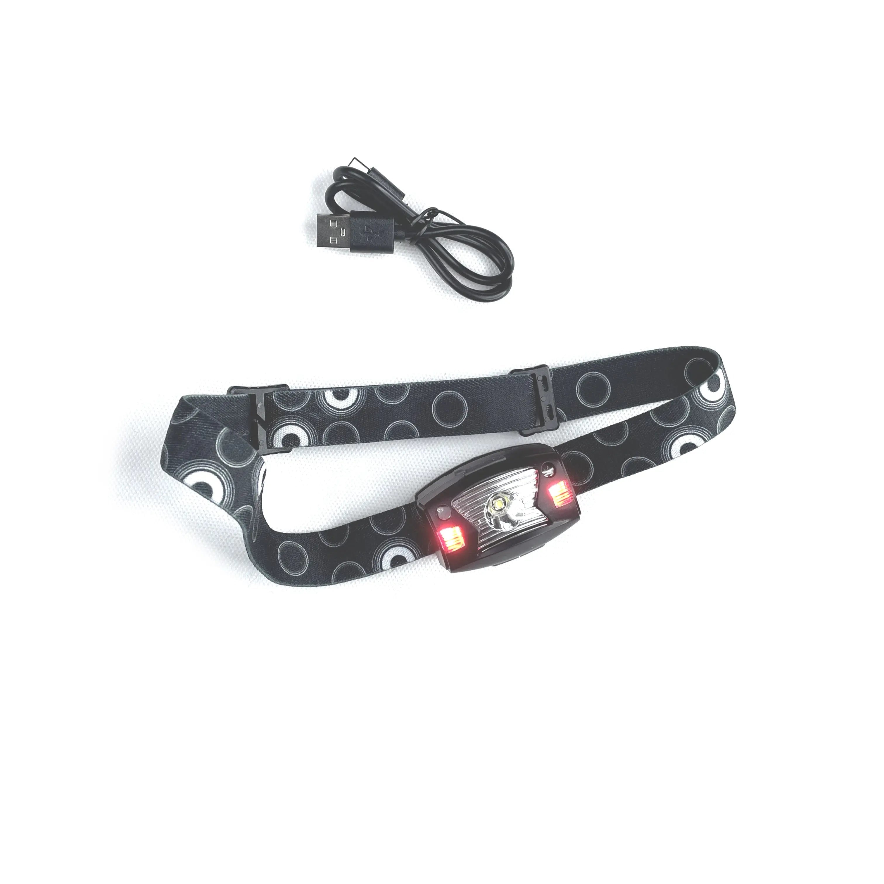 Uudelleenladattava Otsalamppu punavalolla